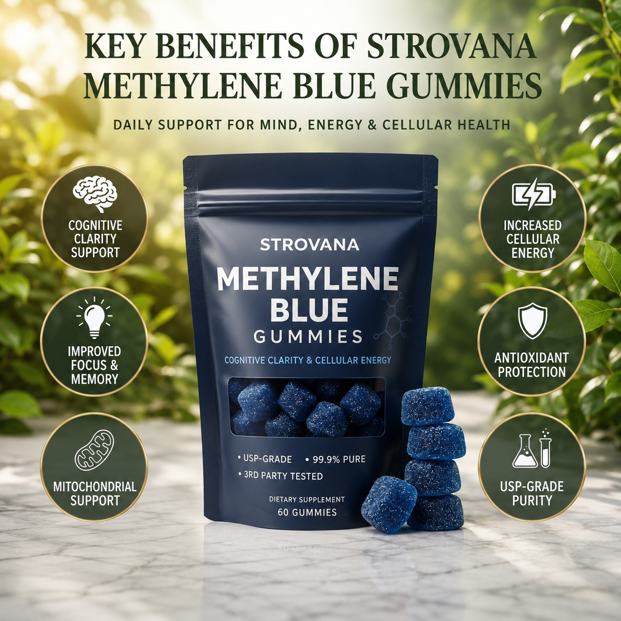 STROVANA - METHYLENE BLUE GUMMIES FOR NERVE PAIN RELIEF