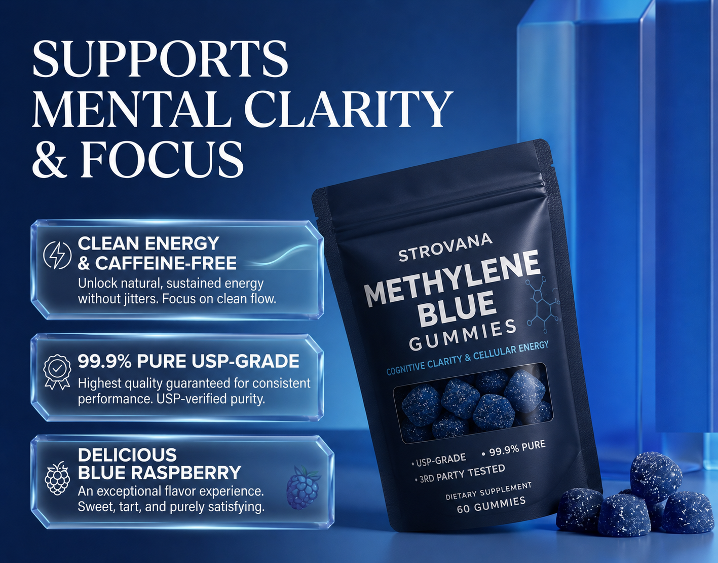 STROVANA - METHYLENE BLUE GUMMIES FOR NERVE PAIN RELIEF