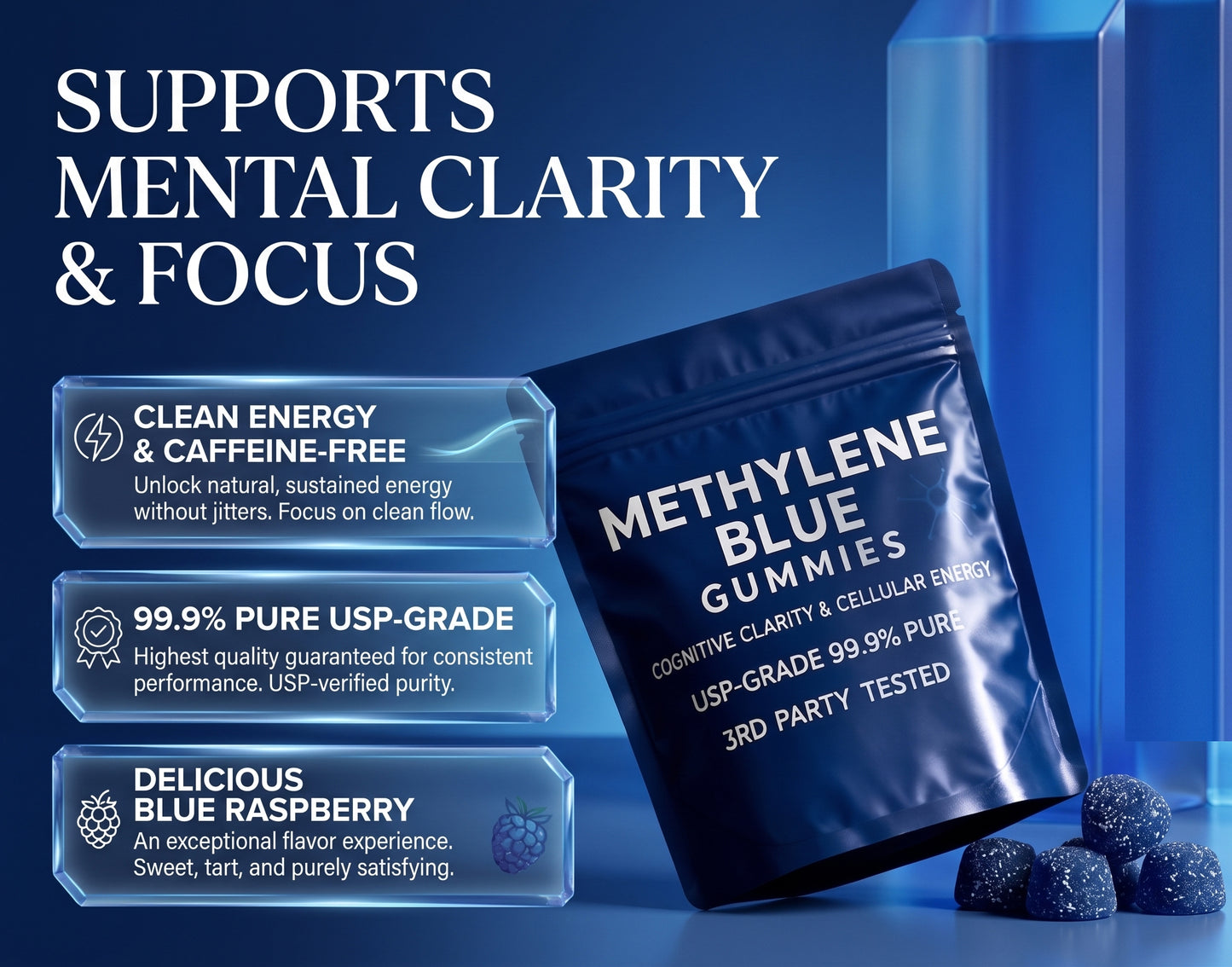 STROVANA - METHYLENE BLUE GUMMIES FOR NERVE PAIN RELIEF